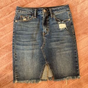 Judy Blue denim skirt size small Preowned